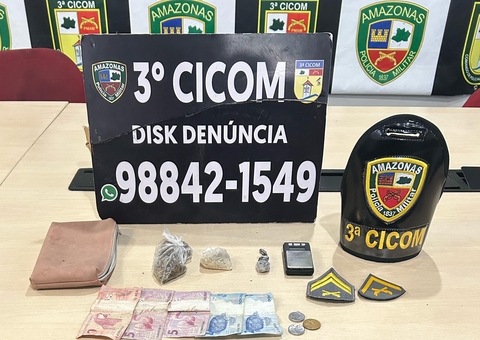 Foragido da Justiça é preso enquanto traficava drogas no Japiim