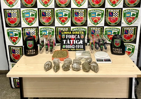 Polícia apreende drogas em casa abandonada no Novo Israel