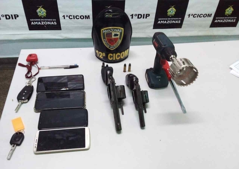 Trio é preso após assalto frustrado em posto de combustível de Manaus