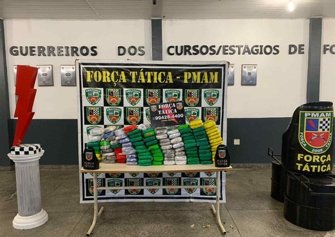 Trio é preso com 110 kg de drogas em Manaus