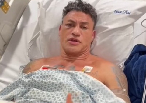 Popó publica vídeo no hospital e diz que passará por cirurgia após confusão em ringue