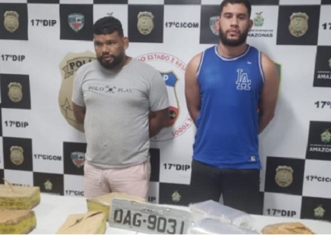 Suspeitos de espancarem jovem em banda de carnaval são presos com 14kg de drogas em Manaus