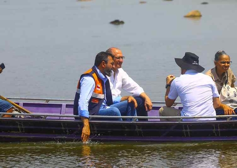 Alckmin anuncia repasse de R$ 138 milhões para dragagem de rios durante estiagem no Amazonas