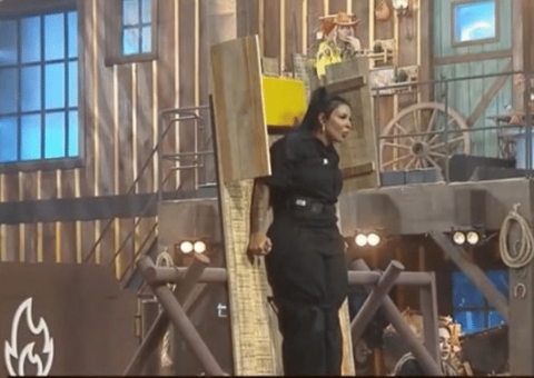 Jenny desmaia durante Prova de Fogo em A Fazenda