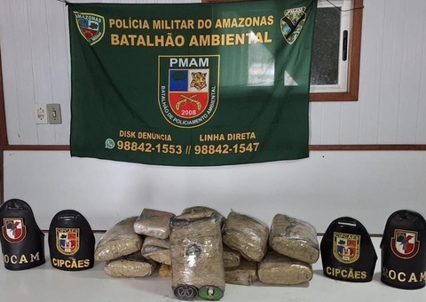 Conferente de barco é preso com drogas avaliadas em R$ 247 mil no Amazonas