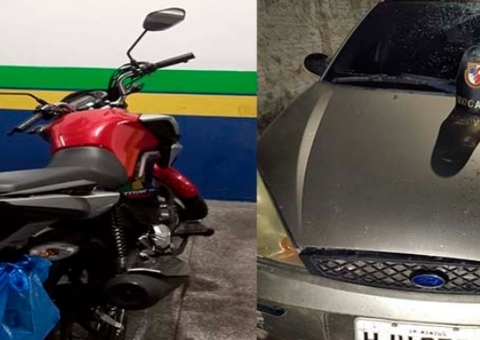 Dois veículos roubados são recuperados pela polícia em Manaus