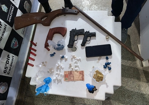Suspeito de tráfico de drogas é preso com espingarda no Amazonas