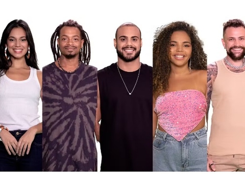 Paredão quíntuplo é formado entre Alane, Vinicius, Pitel, Marcus e Luigi no BBB