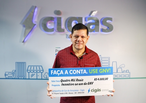 Motorista de app ganha R$ 4 mil durante campanha de incentivo ao uso de GNV no Amazonas