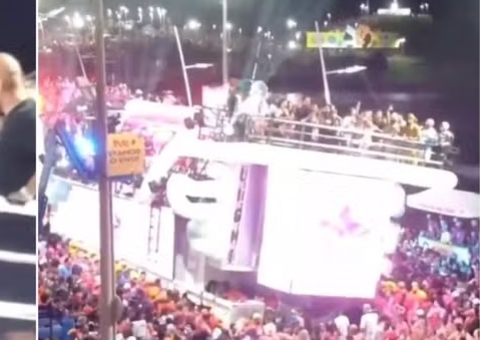 Após tubo de gás explodir, trio de Ivete Sangalo quase tomba durante carnaval de Salvador