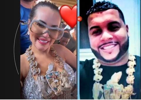 Deolane Bezerra posta foto com cordão de chefe do tráfico da Maré