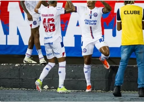 Bahia vence Botafogo e assume vice-liderança no Brasileirão