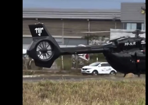 Helicóptero de Neymar resgata mulher em estado grave em RS