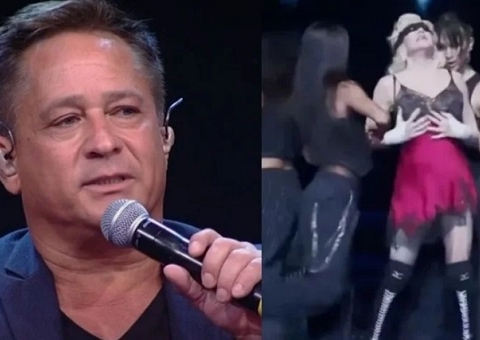 Após polêmica com dançarinas sem calcinha, Leonardo detona show de Madonna: 'suruba'