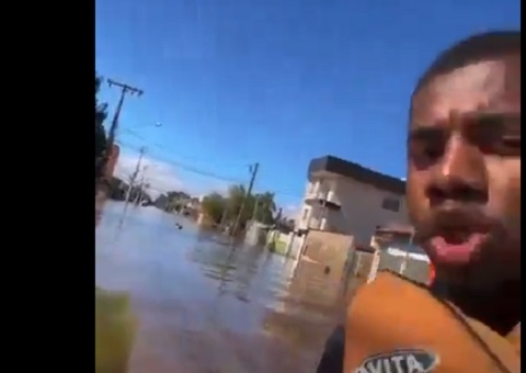 Davi é criticado após entrevistar vítima durante resgate no RS; vídeo