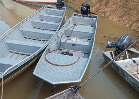 Motores de barco furtados em Barcelos são encontrados em Roraima