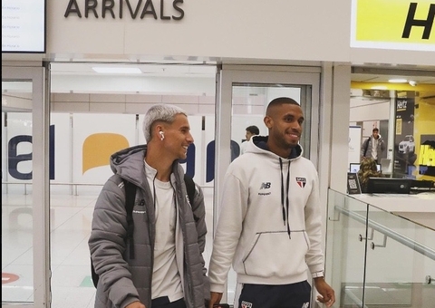 São Paulo chega ao Uruguai para jogo da Libertadores contra o Nacional