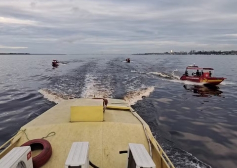 Buscas por naufrágio em Manaus já percorreram 10 km
