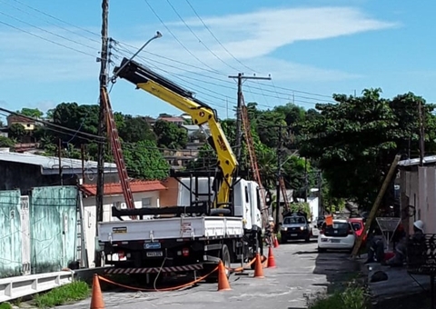 Manutenção programada deixa 4 bairros de Manaus sem energia