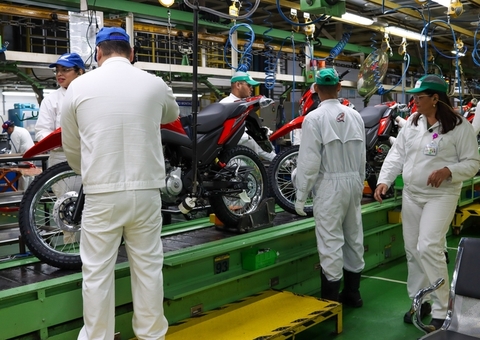 Produção de motocicletas no PIM ultrapassa 1 milhão de unidades no primeiro semestre