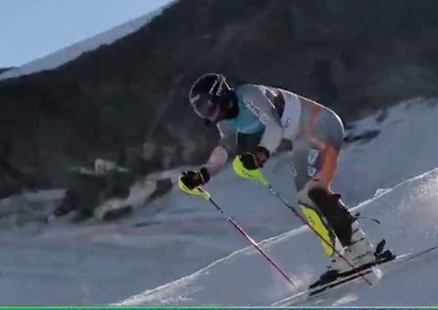 Brasileiro conquista prata em etapa da Copa do Mundo de esqui alpino