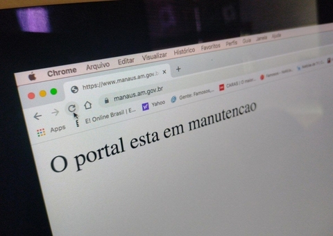 Sites da prefeitura de Manaus vão ficar fora do ar para manutenção