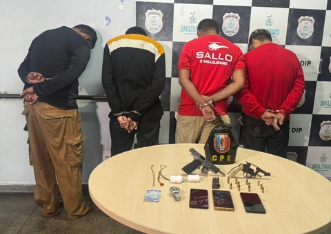 Criminosos que invadiram concessionária em Manaus chegam à delegacia; vídeo