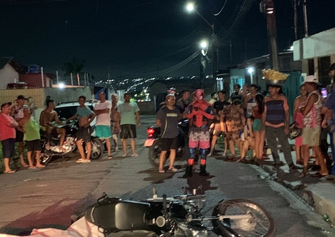 Homem leva tiro, cai de moto e morre durante assalto em Manaus