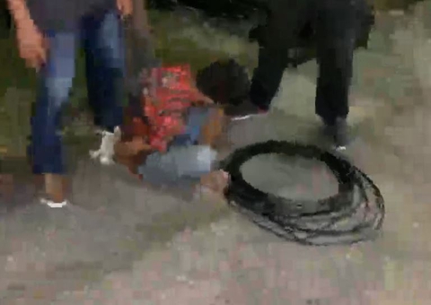 Homem é preso após roubar cabos de internet em avenida de Manaus