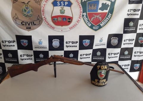 Polícia apreende arma de criminoso que ameaçava vizinhos no Amazonas