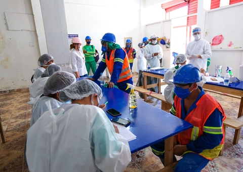 Operários do Prosamin são testados para Covid-19