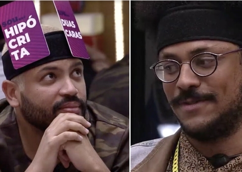 João 'dá no olho' de Projota no jogo da discórdia e famosos vibram; vídeo