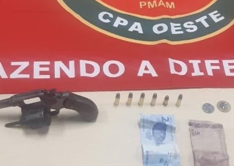 Com farda de gari, homem é preso com arma de fogo em Manaus
