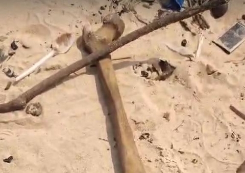 Partes de esqueleto são encontradas na orla da Feira da Manaus Moderna 