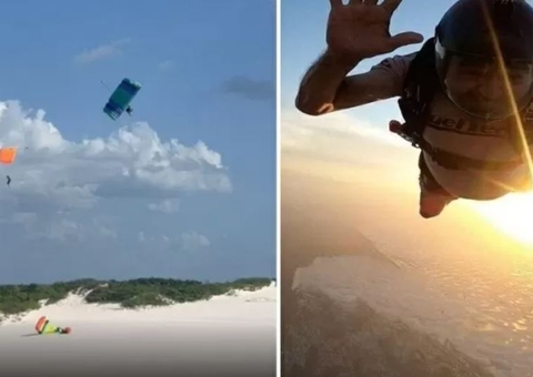 Paraquedista morre ao tentar realizar manobra sobre Lençóis maranhenses