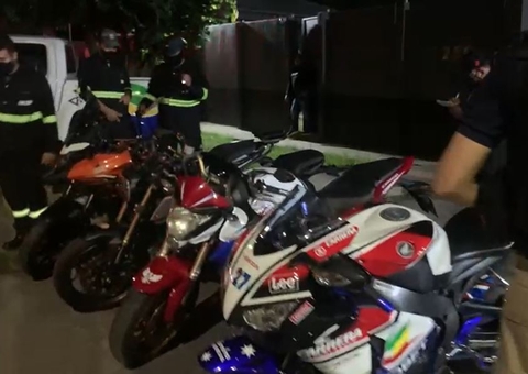 Motociclistas são presos enquanto disputavam racha em avenida de Manaus