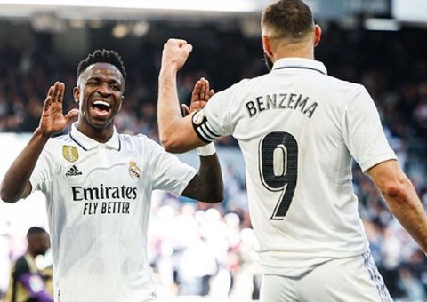 Real goleia Valladolid com gol de Rodrygo e hat-trick relâmpago de Benzema