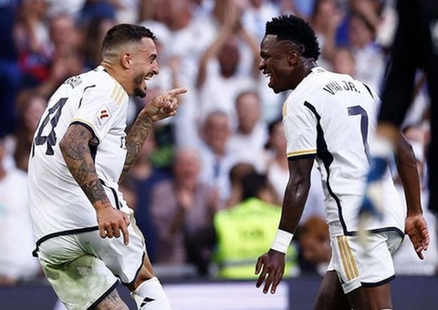 Real Madrid goleia Osasuna por 4 a 0 com golaço de Vini Jr pela La Liga