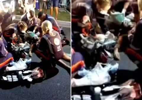 Jovem reanimado após levar choque em poste está em estado grave em Manaus