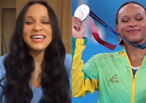 Medalhista olímpica Rebeca Andrade solta vozeirão e encanta fãs; assista