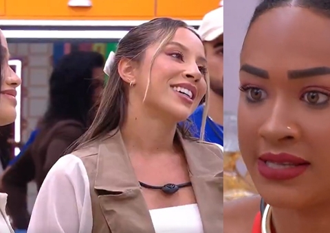 Aline, Eva e Renata protagonizam barraco após paredão; veja