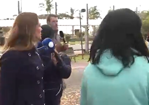 Novo vídeo mostra início de confusão entre repórteres da Band e Record; veja