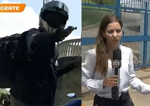 Repórter é assaltada e ameaçada com arma ao vivo no SBT