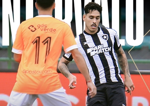 Lucas Halter marca 1º gol pelo Botafogo e abre placar contra Nova Iguaçu