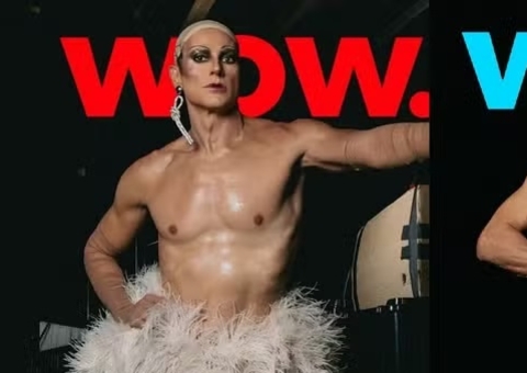 Reynaldo Gianecchini posa nu para revista em homenagem ao universo Drag