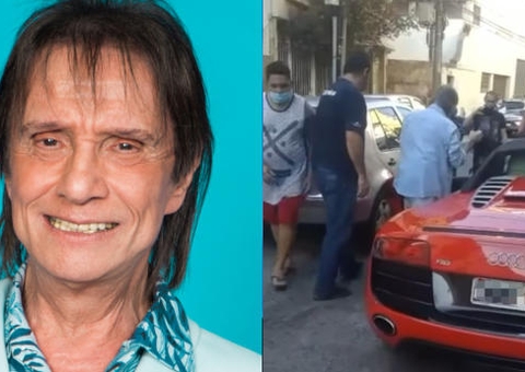 Carro de luxo de Roberto Carlos fica no 'prego' por falta de gasolina e web reage: 'a coisa tá séria'