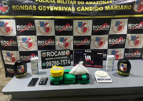 Peruano é preso com 7 quilos de drogas no interior do Amazonas