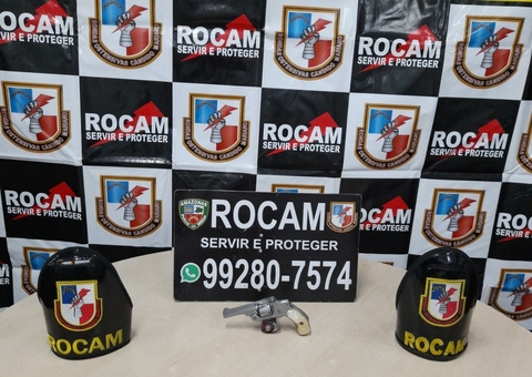 Jovem armado tenta fugir da polícia e acaba preso em Manaus