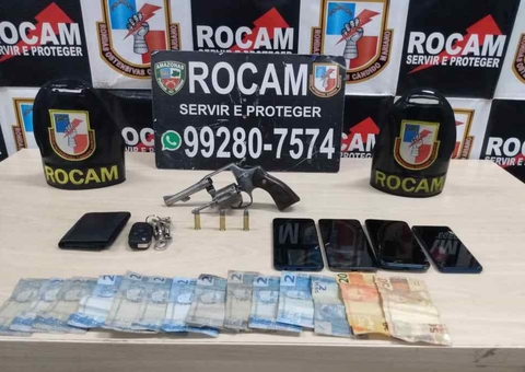 Quatro homens são detidos após serem flagrados com armas em Manaus 