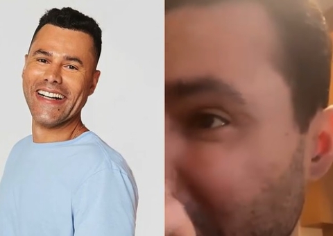 Às lágrimas, Rodrigo Sant’Anna comemora alta de internação por covid